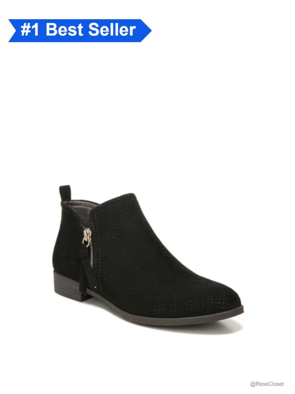 Dr. Scholl's Women's Rate Zip Ankle Bootie with Recycled Microfiber